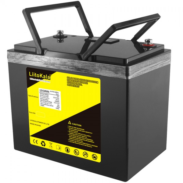 Акумуляторна батарея LiitoKala LiFePO4 12V100Ah, LCD (12V100Ah LiFePO4 LCD)