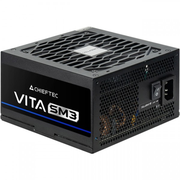 БЖ 650W Chieftec VITA SM3 BPX-650-C ATX 3.1 120mm, 80+ Bronze, Semi modular, Retail (BPX-650-C)