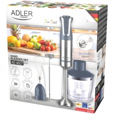 Блендер Adler AD 4627 grey ручний/ 1800Вт/ 20 швидк./ TURBO/ чаша для змішування 600мл (AD4627G)