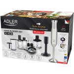 Блендер Adler AD 4638 grey ручний/ 1800Вт/ 21 швидк./ TURBO/ чаші 600мл і 1500мл/ насадка для пюре (AD4638) Блендер Adler AD 4638 grey ручний/ 1800Вт/ 21 швидк./ TURBO/ чаші 600мл і 1500мл/ насадка для пюре (AD4638)