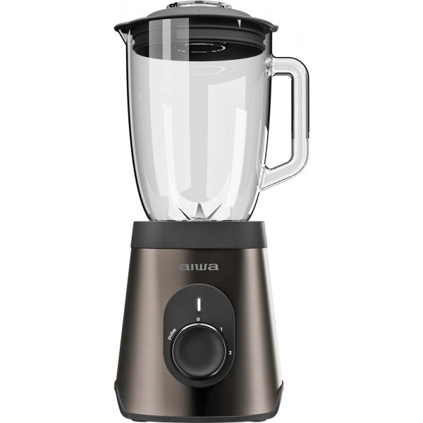Блендер AIWA Saberu 1500 стаціонарний 1500Вт/ 2 швидк./ TURBO/ чаша для змішування 1500мл/ коричневи (ATB1500)