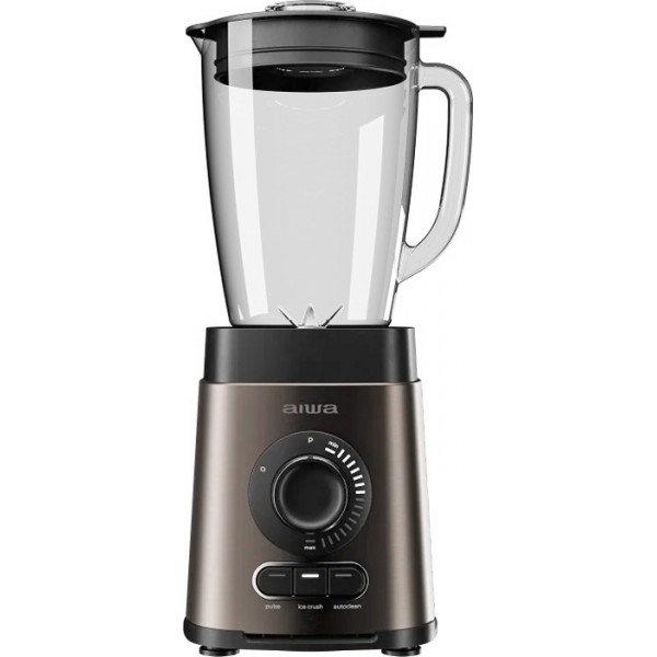 Блендер AIWA Saberu 1800 стаціонарний 1800Вт/ 18 швидк./ TURBO/ чаша для змішування 1.8л/ коричневий (ATB1800)