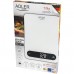 Ваги кухонні Adler AD 3177 white black електронні/ 10кг/ г мл, унція/ USB type C/ автовимкнення (AD3177WB)