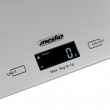 Ваги кухонні Mesko MS 3145 електронні/ 5кг/ г мл, унція/ 2x 1,5В(AAA)/ автовимкнення (MS3145)