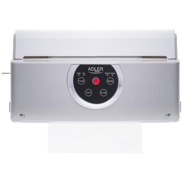 Вакууматор Adler AD 4503 для пакетів,рулонів та контейнерів/ 130Вт/ 30см/ ел. керування/ сірий (AD4503)