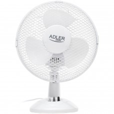 Вентилятор AdlerAD 7302 white настільний/ 45Вт/ D=23см/ автоповорот/ білий (AD7302)