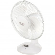 Вентилятор AdlerAD 7302 white настільний/ 45Вт/ D=23см/ автоповорот/ білий (AD7302)