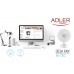 Вентилятор AdlerAD 7302 white настільний/ 45Вт/ D=23см/ автоповорот/ білий (AD7302)