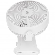Вентилятор AdlerAD 7342 white настільний/ акумуляторний/ 5Вт/ D=15.5см/ USB-C/ білий (AD7342W)