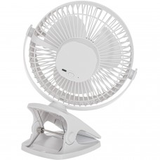 Вентилятор AdlerAD 7342 white настільний/ акумуляторний/ 5Вт/ D=15.5см/ USB-C/ білий (AD7342W)