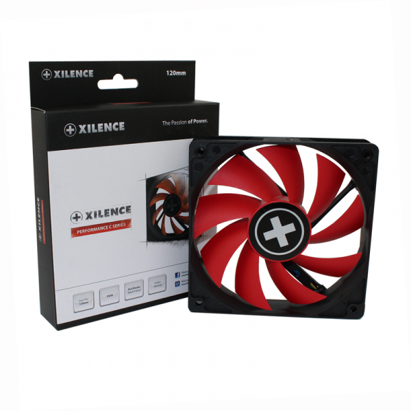 Вентилятор для корпуса 120mm Xilence Performance C XPF120.R.PWM Red/Black, Retail Box (XF042)