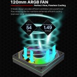 Вентилятор для корпуса 120mm Xilence XPF120U.ARGB Retail Box (XF076)