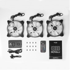 Вентилятор для корпуса 120mm*3 Chieftec Nova NF-3012-RGB fan set (NF-3012-RGB)