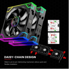 Вентилятор для корпуса 120mm*3 Xilence GAMING XPF360.ARGB PWM (XF072)