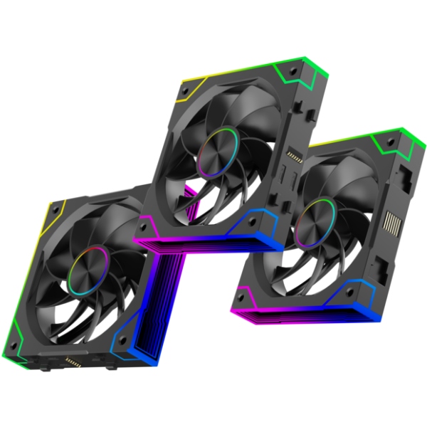 Вентилятор для корпуса 120mm*3 Xilence GAMING XPF360R.ARGB PWM REVERSE (XF073)