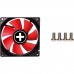 Вентилятор для корпуса 80mm Xilence Performance C XPF80.R.PWM Red/Black, Retail Box (XF040)