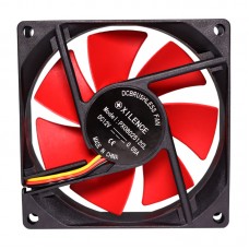 Вентилятор для корпуса 80mm Xilence XPF80.R Red/Black, Retail Box (XF037)