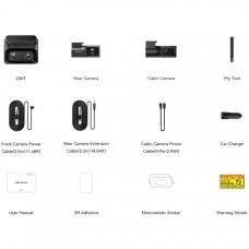 Відеореєстратор DDPAI Dashcam Z60T + камера заднього виду + камера салону (6934915206896)