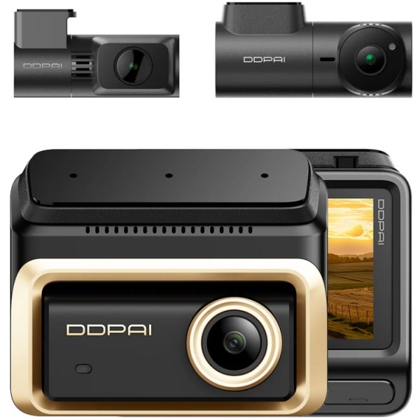 Відеореєстратор DDPAI Dashcam Z90T + камера заднього виду + камера салону (6934915206919)