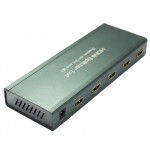 Відеорозгалужувач 4xHDMI v1.4a, 3D, 4K*2K (B00176) Відеорозгалужувач 4xHDMI v1.4a, 3D, 4K*2K (B00176)