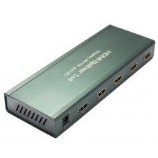 Відеорозгалужувач 4xHDMI v1.4a, 3D, 4K*2K (B00176)