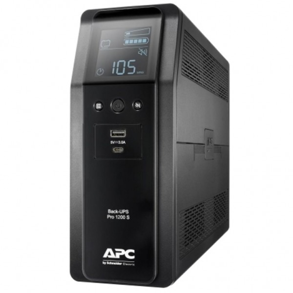 ДБЖ APC Back UPS Pro S 1200VA/720W, LCD, USB, 6+2 C13, (BR1200SI) (BR1200SI)