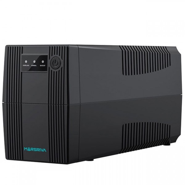 ДБЖ Marsriva MR-UF800, 800ВА/480Вт, Line-Interactive, LED version, 2хSchuko, 1*12V/9Ah (MR-UF800)