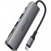 Док-станція USB3.0 Type-C --&gt HDMI4K@60Hz/2xUSB-A 3.0/TF/SD/USB-C 90W Hub 6-in-1 J18 Acefast (6974316285939)