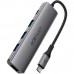 Док-станція USB3.0 Type-C --&gt HDMI4K/3xUSB-A 3.0/USB-C PD 90W Hub 5-in-1 J16 Acefast (6974316285915)