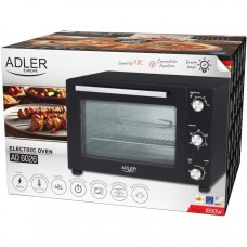 Електрична піч Adler AD 6026 1800Вт/ 48л /електроплита/ механічне керування/чорна (AD6026)