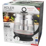 Електрочайник Adler AD 1299 1850-2200Вт/ 1.5л/ скло/ заварник/ встановлення температури/ чорний (AD1299b) Електрочайник Adler AD 1299 1850-2200Вт/ 1.5л/ скло/ заварник/ встановлення температури/ чорний (AD1299b)