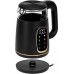 Електрочайник Adler AD 1305 black gold 1850-2200Вт/ 1.7л/ скло/ встановлення температури/ (AD1305BG)
