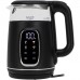 Електрочайник Adler AD 1305 black silver 1850-2200Вт/ 1.7л/ скло/ встановлення температури/ (AD1305BS)