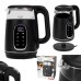 Електрочайник Adler AD 1305 black silver 1850-2200Вт/ 1.7л/ скло/ встановлення температури/ (AD1305BS)