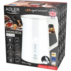 Електрочайник Adler AD 1345 white 1850-2200Вт/ 1.7л/ STRIX/ встановлення температури/ (AD1345W)