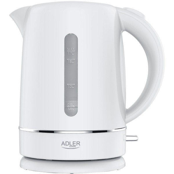 Електрочайник Adler AD 1385 white 2200Вт/ 1.7л/ пластик/ автовимкнення/ білий (AD1385W)