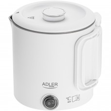 Електрочайник Adler AD 1388w дорожній 650Вт/ 0.8л/ подвійні стінки/ автовимкнення/ білий (AD 1388w)