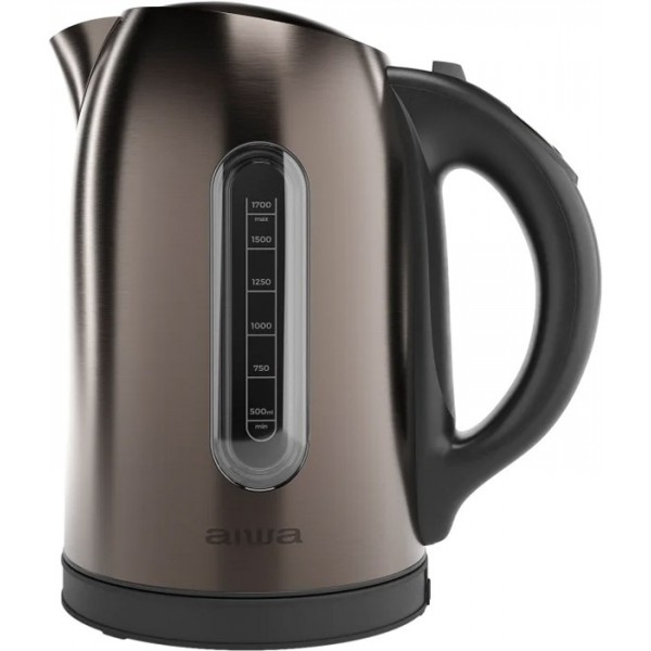 Електрочайник AIWA KAWAKO AKT-3000D 2200Вт/ 1.7л/ Strix/ встановлення температури нагріву/ метал (AKT3000D)