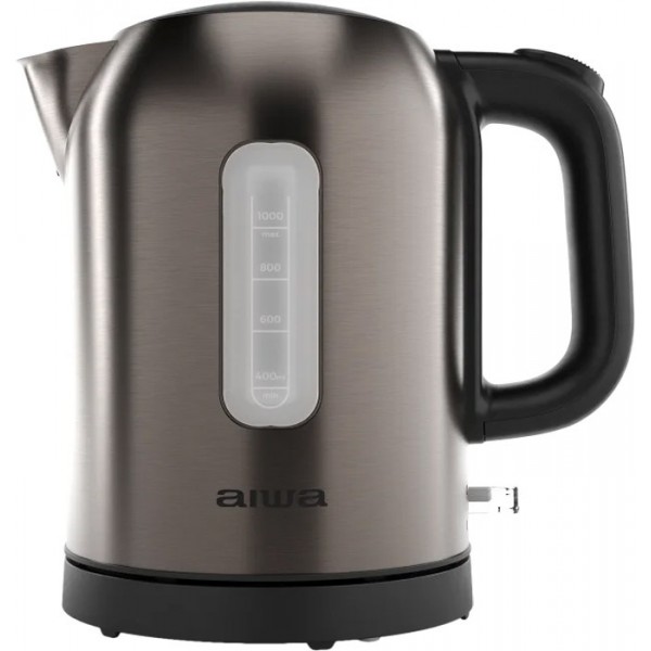 Електрочайник AIWA RYUJIN AKT-1000 2200Вт/ 1л/ Strix/ метал/ коричневий (AKT1000)