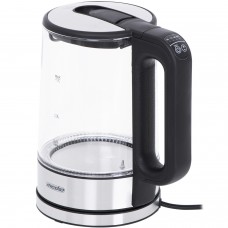 Електрочайник Mesko MS 1301 black 1850-2200Вт/ 1.7л/ скло/ встановлення температури (MS1301B)