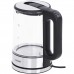 Електрочайник Mesko MS 1301 black 1850-2200Вт/ 1.7л/ скло/ встановлення температури (MS1301B)