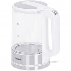 Електрочайник Mesko MS 1301 white 1850-2200Вт/ 1.7л/ скло/ встановлення температури (MS1301W)