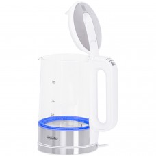 Електрочайник Mesko MS 1301 white 1850-2200Вт/ 1.7л/ скло/ встановлення температури (MS1301W)