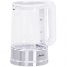 Електрочайник Mesko MS 1301 white 1850-2200Вт/ 1.7л/ скло/ встановлення температури (MS1301W)
