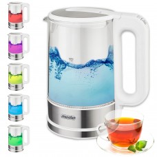 Електрочайник Mesko MS 1301 white 1850-2200Вт/ 1.7л/ скло/ встановлення температури (MS1301W)