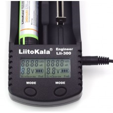 Зарядний пристрій LiitoKala Lii-300, 2x(Lion/NiMH/NiCd), Power Bank, discharge function, display (Lii-300)