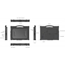 Захищений ноутбук AGN x14A 14"FHD LCD /i5-1235U/ 16G+512SSD/IP65 MIL-STD-810H Black (AGN_x14A_i5_12Th_16_512)