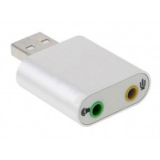 Звукова карта USB AUX jack, 2*TRS (Mic + Ear) Virtual 7.1 Channel, chip CZH-H077 (B00810)