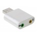 Звукова карта USB AUX jack, 2*TRS (Mic + Ear) Virtual 7.1 Channel, chip CZH-H077 (B00810)