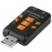 Звукова карта USB AUX jack, 2*TRS (Mic + Ear) Virtual 8.1 Channel чорний, RTL (B00226)